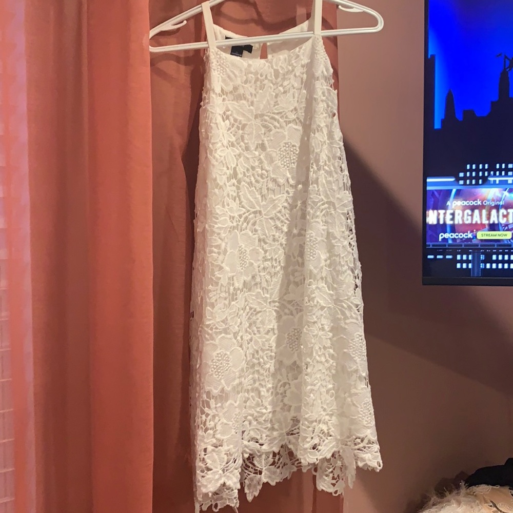 White lace dress